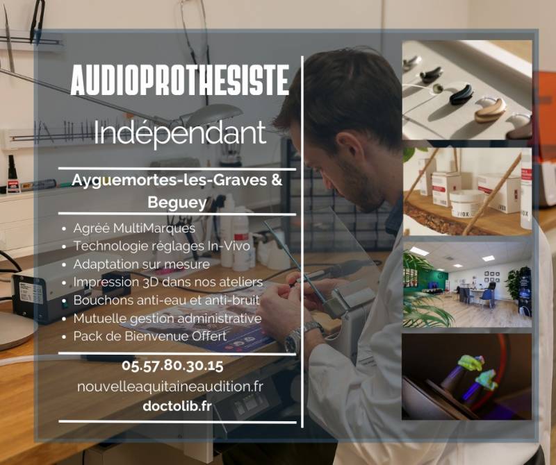 Audioprothésiste, réparation d'appareil auditif à Martillac